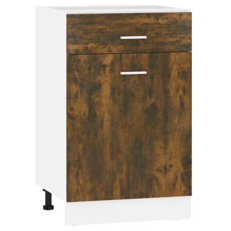 vidaXL Onderkast met lade Lyon 50x46x81,5 cm bewerkt hout gerookt eiken afbeelding2 - 1
