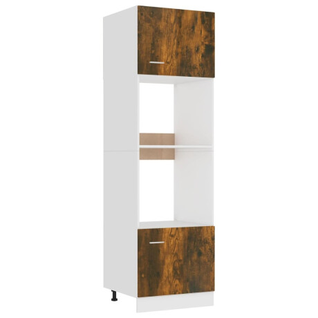 vidaXL Magnetronkast Lyon 60x57x207 cm bewerkt hout gerookt eiken afbeelding2 - 1