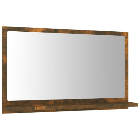vidaXL Badkamerspiegel 60x10,5x37 cm bewerkt hout gerookt eikenkleurig afbeelding2 - 1