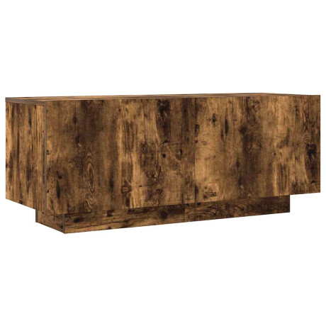 vidaXL Tv-meubel 100x35x40 cm bewerkt hout gerookt eikenkleurig afbeelding2 - 1
