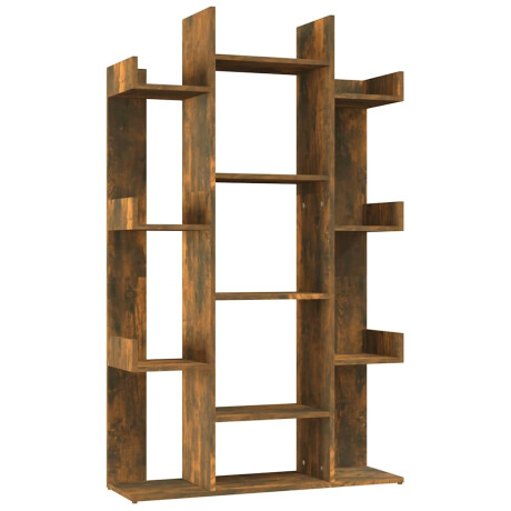 vidaXL Boekenkast 86x25,5x140 cm bewerkt hout gerookt eikenkleurig afbeelding2 - 1