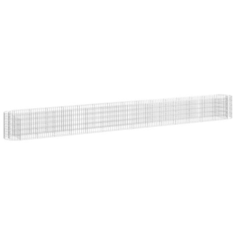 vidaXL Gabion plantenbak verhoogd 540x50x50 cm gegalvaniseerd ijzer afbeelding2 - 1