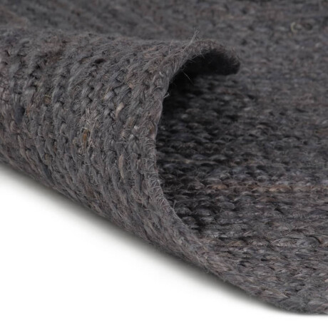 vidaXL Vloerkleed handgemaakt rond 180 cm jute donkergrijs afbeelding2 - 1