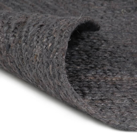 vidaXL Vloerkleed handgemaakt rond 240 cm jute donkergrijs afbeelding2 - 1