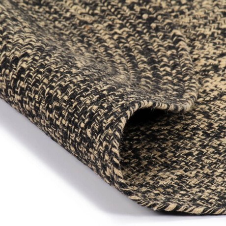 vidaXL Vloerkleed handgemaakt 210 cm jute zwart en bruin afbeelding2 - 1