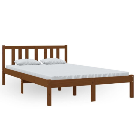 vidaXL Bedframe massief hout honingbruin 120x200 cm afbeelding2 - 1