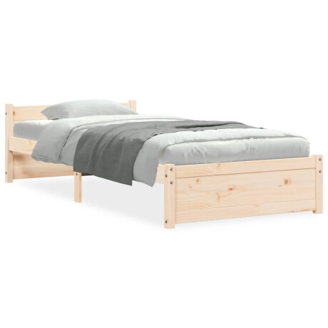 vidaXL Bedframe massief hout 100x200 cm afbeelding2 - 1