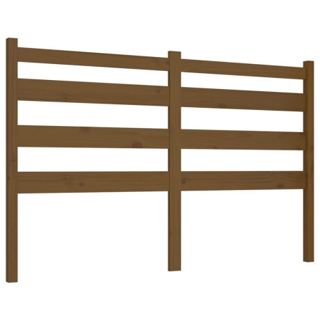 vidaXL Hoofdbord 126x4x100 cm massief grenenhout honingbruin afbeelding2 - 1