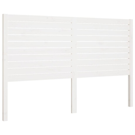vidaXL Hoofdbord 206x4x100 cm massief grenenhout wit afbeelding2 - 1
