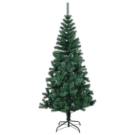 vidaXL Kunstkerstboom met iriserende uiteinden 120 cm PVC groen afbeelding2 - 1