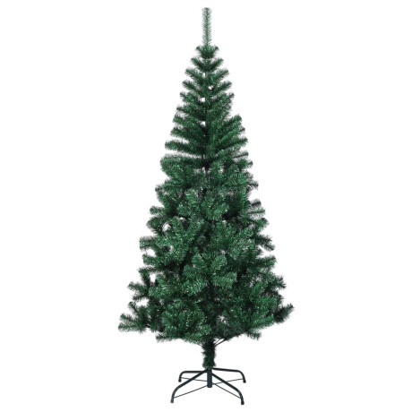 vidaXL Kunstkerstboom met iriserende uiteinden 150 cm PVC groen afbeelding2 - 1