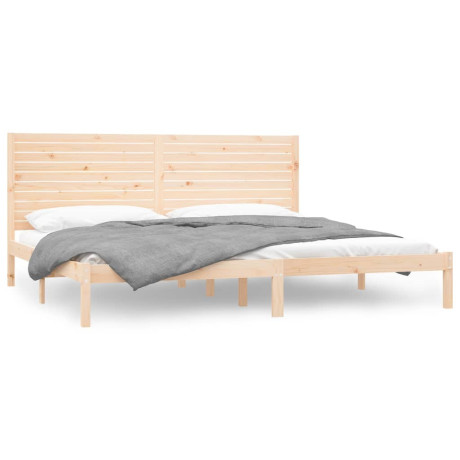 vidaXL Bedframe massief hout 180x200 cm Super King Size afbeelding2 - 1