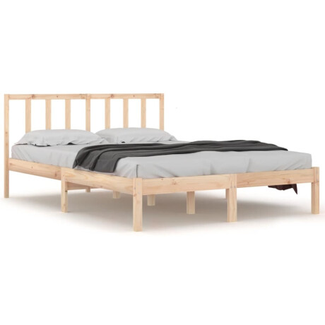 vidaXL Bedframe massief grenenhout 135x190 cm afbeelding2 - 1