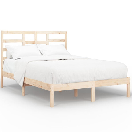 vidaXL Bedframe massief hout 120x190 cm Small Doubl afbeelding2 - 1