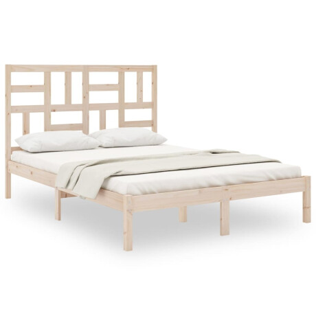 vidaXL Bedframe zonder matras massief hout 160x200 cm afbeelding2 - 1