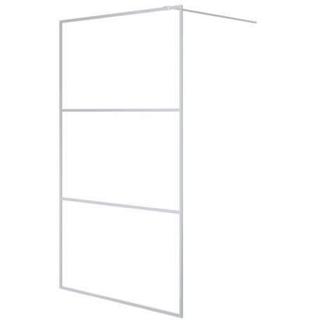 vidaXL Inloopdouchewand 115x195 cm transparant ESG-glas zilverkleurig afbeelding2 - 1