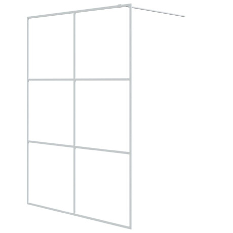 vidaXL Inloopdouchewand 140x195 cm transparant ESG-glas wit afbeelding2 - 1
