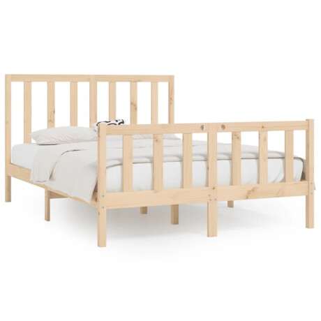 vidaXL Bedframe massief hout 140x200 cm afbeelding2 - 1