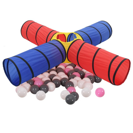 vidaXL Kinderspeeltunnel met 250 ballen meerkleurig afbeelding2 - 1