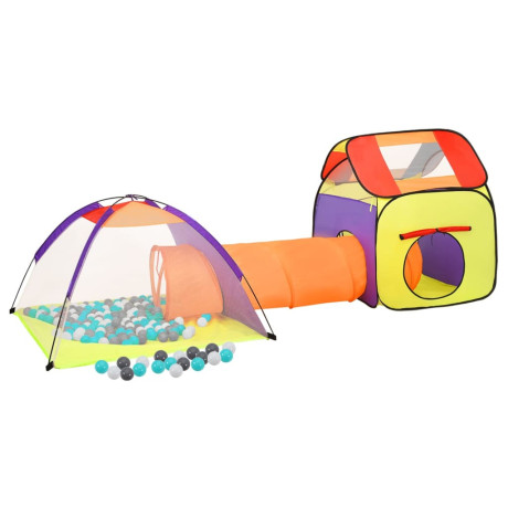 vidaXL Kinderspeeltent met 250 ballen 338x123x111 cm meerkleurig afbeelding2 - 1