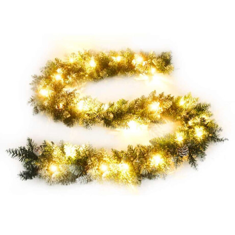 vidaXL Kerstslinger met LED-lampjes 2,7 m PVC groen afbeelding2 - 1