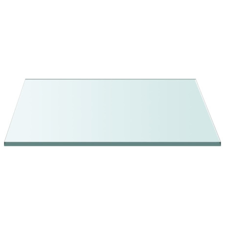 vidaXL Tafelblad 30x30 cm gehard glas transparant afbeelding2 - 1