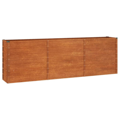 vidaXL Plantenbak verhoogd 240x40x77 cm cortenstaal roestig afbeelding2 - 1
