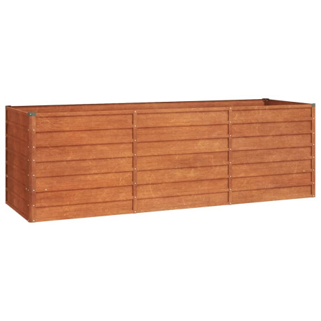 vidaXL Plantenbak verhoogd 240x80x77 cm cortenstaal roestig afbeelding2 - 1