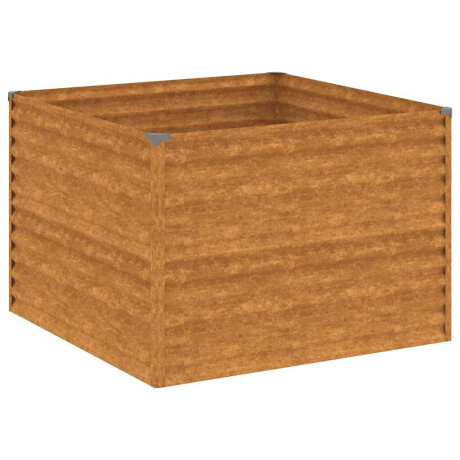 vidaXL Plantenbak verhoogd 100x100x69 cm cortenstaal afbeelding2 - 1