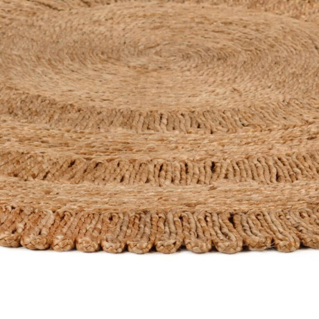 vidaXL Tapijt rond 120 cm gevlochten jute afbeelding2 - 1