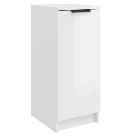 vidaXL Schoenenkast 30x35x70 cm bewerkt hout hoogglans wit afbeelding2 - 1
