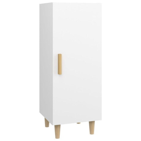 vidaXL Dressoir 34,5x34x90 cm bewerkt hout wit afbeelding2 - 1