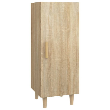 vidaXL Dressoir 34,5x34x90 cm bewerkt hout sonoma eikenkleurig afbeelding2 - 1