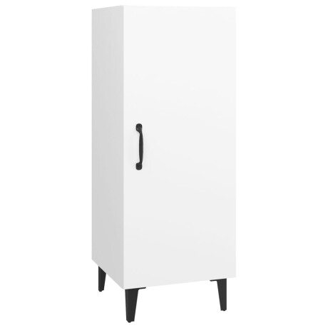 vidaXL Dressoir 34,5x34x90 cm bewerkt hout wit afbeelding2 - 1