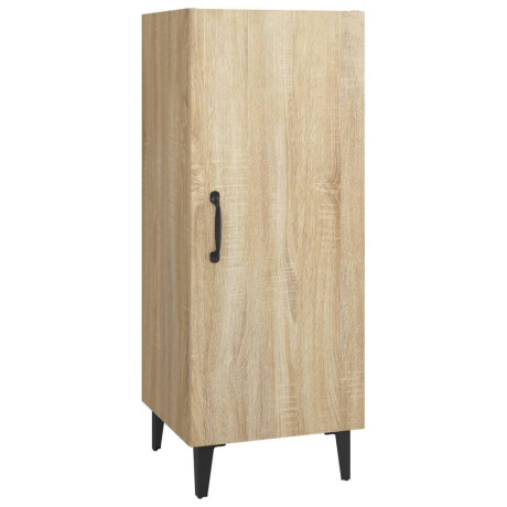 vidaXL Dressoir 34,5x34x90 cm bewerkt hout sonoma eikenkleurig afbeelding2 - 1
