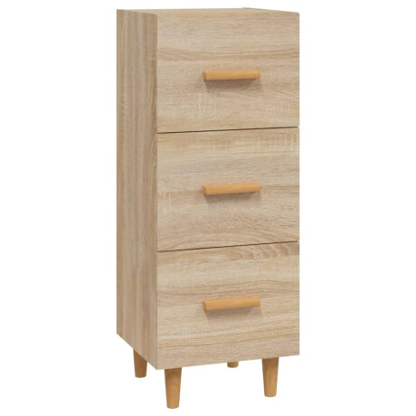 vidaXL Dressoir 34,5x34x90 cm bewerkt hout sonoma eiken afbeelding2 - 1