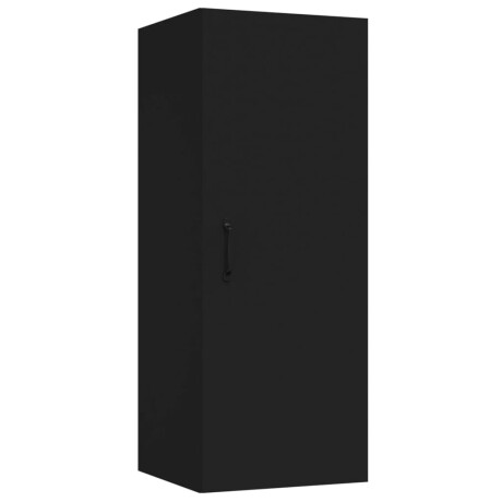vidaXL Wandkast 34,5x34x90 cm bewerkt hout zwart afbeelding2 - 1