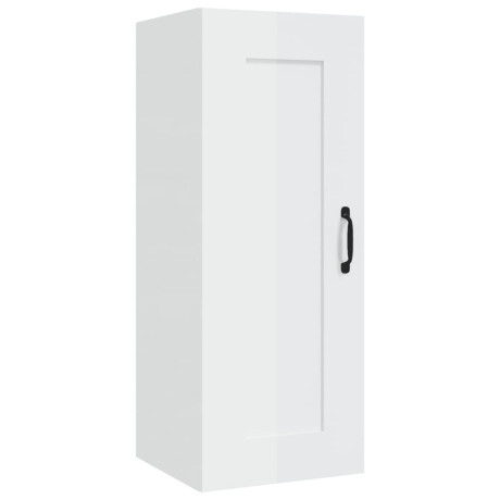 vidaXL Hangkast 35x34x90 cm bewerkt hout hoogglans wit afbeelding2 - 1