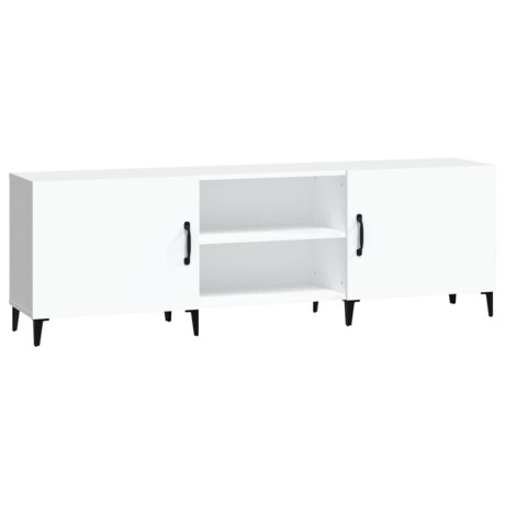 vidaXL Tv-meubel 150x30x50 cm bewerkt hout wit afbeelding2 - 1