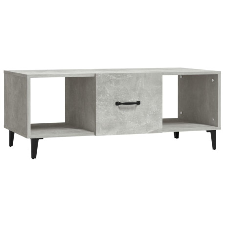 vidaXL Salontafel 102x50x40 cm bewerkt hout betongrijs afbeelding2 - 1