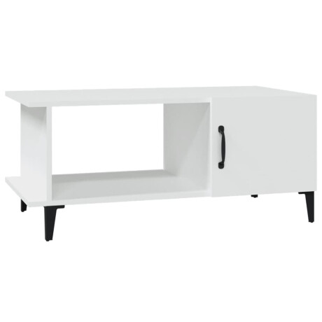 vidaXL Salontafel 90x50x40 cm bewerkt hout wit afbeelding2 - 1