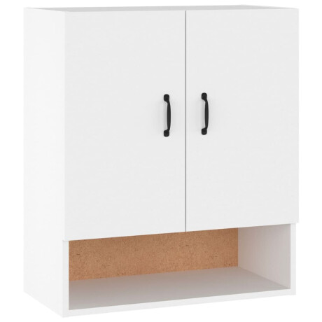 vidaXL Wandkast 60x31x70 cm bewerkt hout wit afbeelding2 - 1