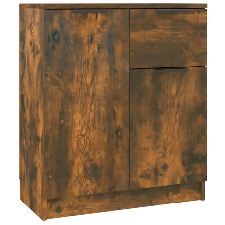 vidaXL Dressoir 60x30x70 cm bewerkt hout gerookt eikenkleurig afbeelding2 - 1