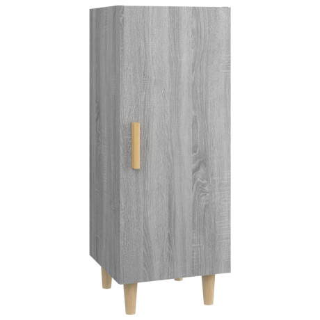 vidaXL Dressoir 34,5x34x90 cm bewerkt hout grijs sonoma eikenkleurig afbeelding2 - 1