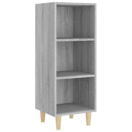 vidaXL Dressoir 34,5x32,5x90 cm bewerkt hout grijs sonoma eikenkleurig afbeelding2 - 1