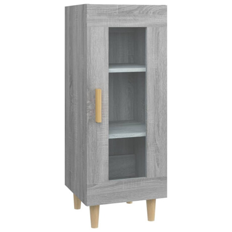 vidaXL Dressoir 34,5x34x90 cm bewerkt hout grijs sonoma eikenkleurig afbeelding2 - 1