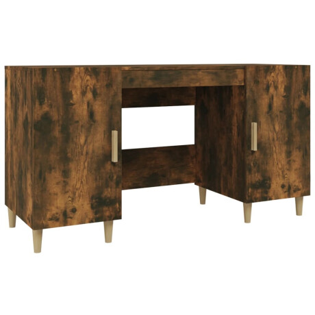 vidaXL Bureau 140x50x75 cm bewerkt hout gerookt eikenkleurig afbeelding2 - 1