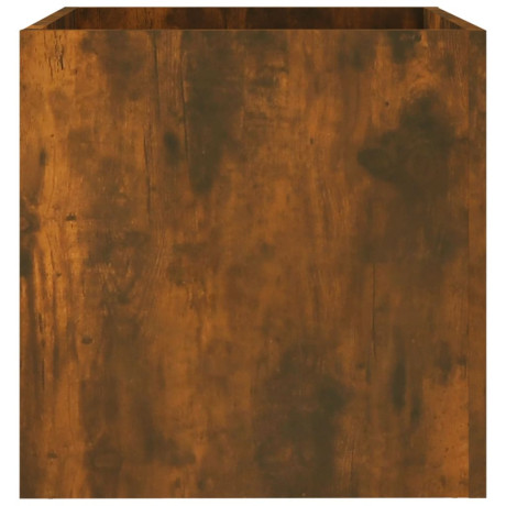 vidaXL Plantenbak 40x40x40 cm bewerkt hout gerookt eikenkleurig afbeelding2 - 1