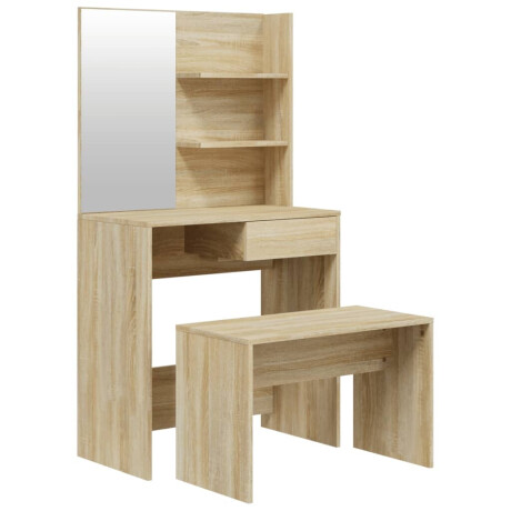 vidaXL Kaptafelset 74,5x40x141 cm sonoma eikenkleurig afbeelding2 - 1