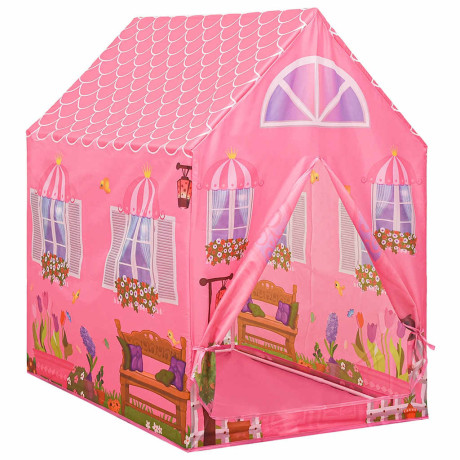 vidaXL Kinderspeeltent 69x94x104 cm roze afbeelding2 - 1